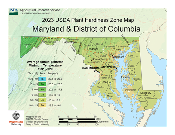 2023 USDA Plant Hardiness Zones